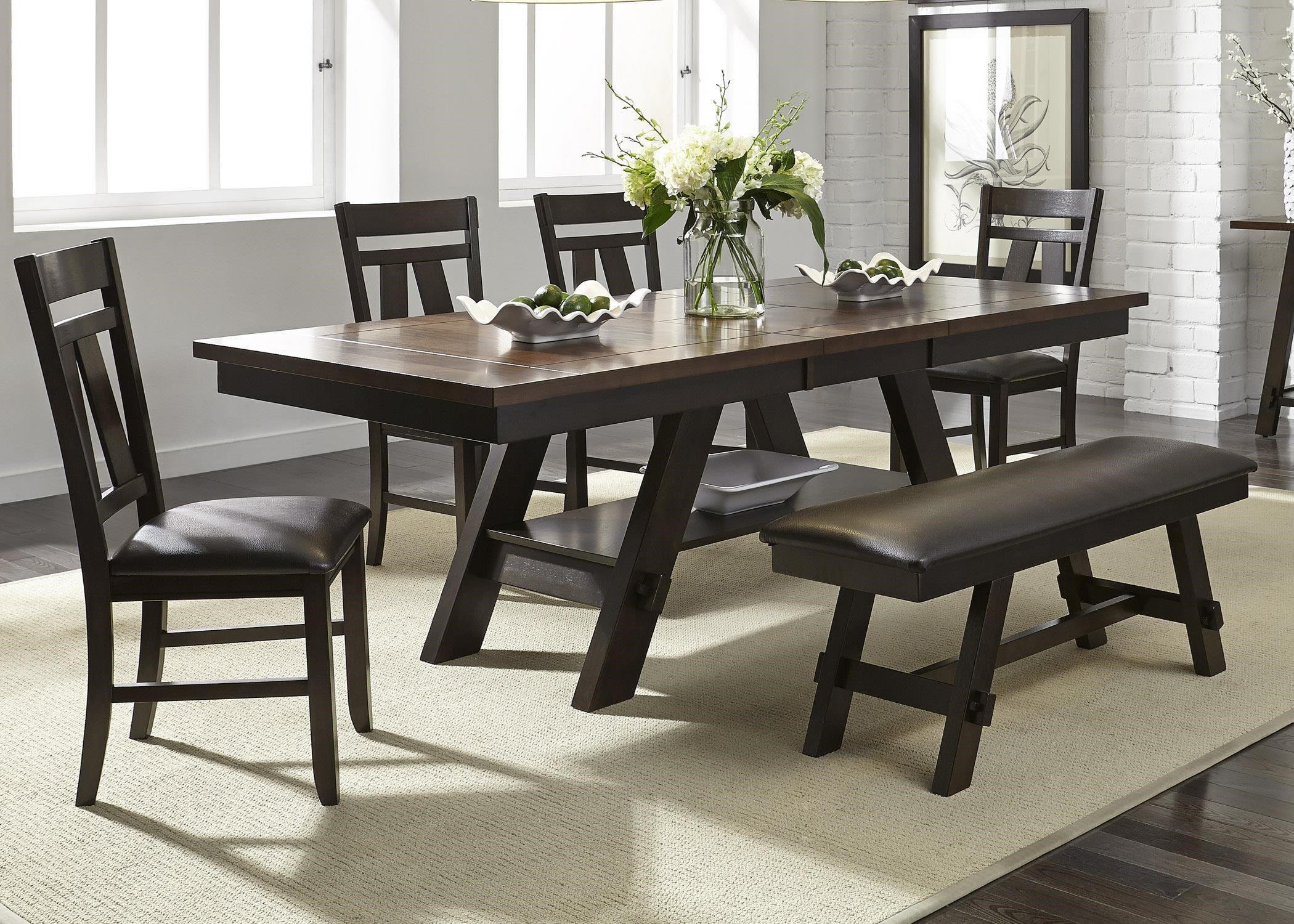 Liberty Furniture Lawson 5 Piece Dining Set Includes Table and 4 Side